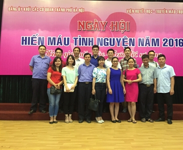 VKS Hà Nội tham gia ngày hội hiến máu tình nguyện năm 2016